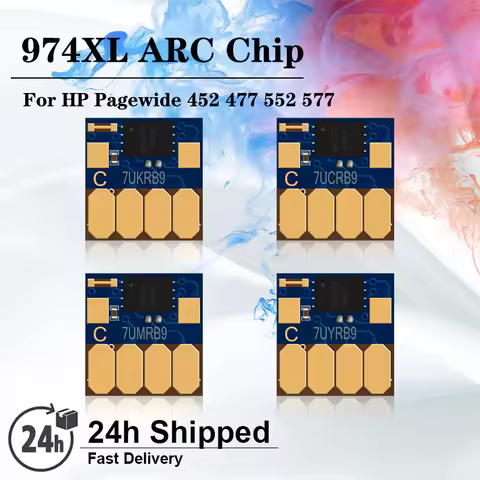 974 974XL ARC chip For HP PageWide 452dw 452dn 477dw 477dn 552dw 577dw 577z P55250dw P57750dw 477 57