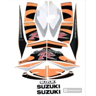 Satria r 2002 black orange striping sticker