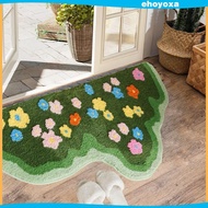 [Ehoyoxa] Plants Flower Rug Art Decor Rug Bedside Rug for Bedroom Playroom Household