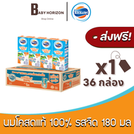 [ส่งฟรี X 1ลัง] โฟร์โมสต์ นมโคสดแท้ 100% UHT รสจืด 180 มล. (36กล่อง / 1ลัง) FOREMOST : นมยกลัง BABY 