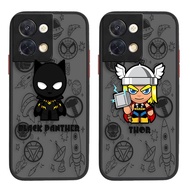 Matte Mobile Phone Cover Skin Feel Shockproof Phone Case Thor Panther Marvel Avengers For OPPO Reno Z 2 3 4 5 F SE Pro 5G Reno 5 Pro Plus 6 7 8 Z Pro Plus 4G 5G