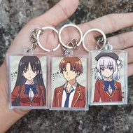 GANTUNGAN Classroom of The Elite Anime Keychain - Ayanokouji Character Keychain Horikita Sakayanagi Karuizawa Kushida Sakura Ichinose