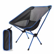 Outdoor moon chair camping folding chair portable leisure backrest chair ultra-light aluminum alloy 