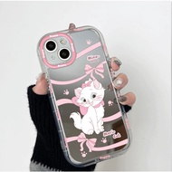 HP A18 A3S A1K A5 AX5 A15S A5 A5S Pink cat A15 casing oppo a16 A16S A38 A54 case oppo A54S A57 A57S 