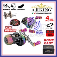 4kg Maxdrag BC Ultra High Speed Gear Ajiking Rome Cast Baitcasting Casting Fishing Reel Mesin Pancin