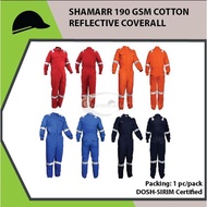 SHAMARR 190GSM COTTON REFLECTIVE COVERALL
