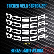 Bicycle sticker - cutting decal bicycle rim sticker DECA