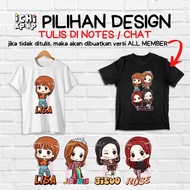 [ICHI KPOP] BLACKPINK DDU-DU DDU-DU FANART T-SHIRT (LISA, JENNIE, ROSE, JISOO)