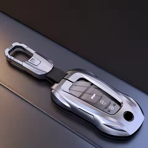 Metal Car Remote Key Cover Case Holder shell Keychain Fob For Toyota Crown Mirai Alpharo Corolla Cro