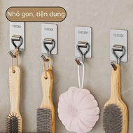 8KG Heavy-Duty Wall Hook Made of High Quality 304 Stainless Steel No Drilling Required, Free 1 with 