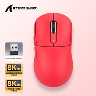 Attack Shark X3 PRO Mouse Lightweight PAW3395 E-sports Game Three Mode 8K Wireless Mouse 8K Wired Co