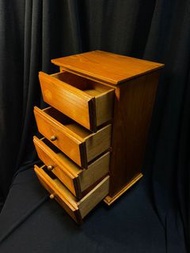 🕋🚦林櫃🚦🕋 早期原木四抽屜桌上型小木櫃