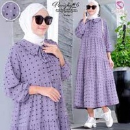 gamis crinkle airflow uragiri maxi //Baju Muslim Wanita Pungky Midi Dress // midi dress Viscose Orin