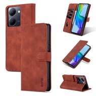 XICCI for Vivo Y36 4G/Y36 5G/Y27 5G Phone Case Leather Wallet Card Slots Flip Cover Protection Cell