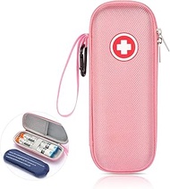 EpiPen Carry Case Insulated, EpiPen Medical Hard Carrying Case with Reusable Ice Pack for 2 EpiPens,