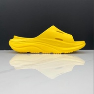 [SIZE EUR]2023 Ready stock HOKA ONEONE ORDA RECOVERY SLIDE 3 Slippers Sandal Passion Fruit Yellow