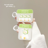 Square Stupid Duck AirPods 4 pro2 3rd Generation 2nd Protective Case i13 i12 i11 Phone Soft Girl