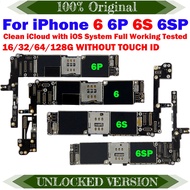 For iPhone 6 6S Free iCloud Logic Board Good Tested for iPhone 6Plus 6SPlus 5.5inch Motherboard Full