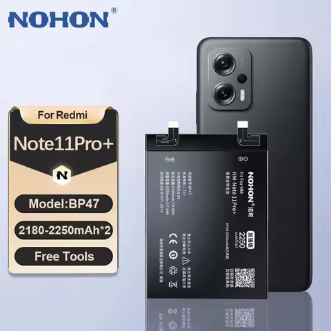 NOHON BN5D BN5C BP47 Battery for Xiaomi Redmi Note 11 Pro Plus 11S 11E 10 10S 9 8 7 6 Note10 11Pro+ 