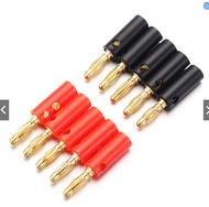 HCM-10/20/40 Giắc cắm bắp chuối mạ vàng cho cáp loa 4mm