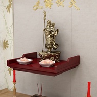 HY-$ Incense Burner Shelf Wall-Mounted Buddha Niche New Chinese Household Buddha Shrine Wall-Mounted Altar Worship Guany