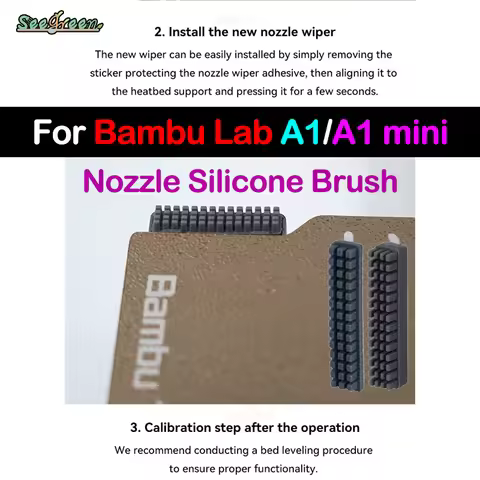 Nozzle Silicone Brush for Bambu Lab A1 hotend kit For Bambu Lab A1 MINI Hotend 1/10pcs