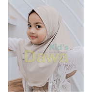 Dawa Kid's - Malay Chin Hijab for Children 0-4 Years Malaysian Jersey Chin Hijab for Children Malay 
