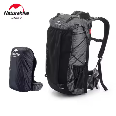 Naturehike Hiking Backpack Outdoor Sports Bag 60+5L Large Capacity Ergonomic Design Backpack Camping