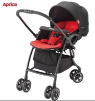 日本Aprica Luxuna Comfort 輕量四輪自動定位雙向嬰兒推車