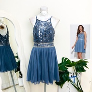 Size M BCX Brand Authentic 1 Dress Louis Pattern Shiny Scales Gray Color Suitable For Wearing To Eve