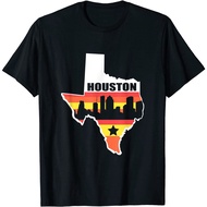 Houston Texas Shirt Vintage State Flag Houston Skyline T-Shirt
