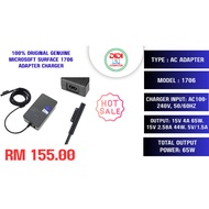 Microsoft Surface Pro 7+ Pro 7 65W 15V 4A MODEL 1706 Microsoft Surface Pro 7 65W Adapter Charger (SM