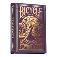 Bicycle Peacock Playing Cards - Purple - Cold Foil Premium Playing Card Deck for Card Games and Magi