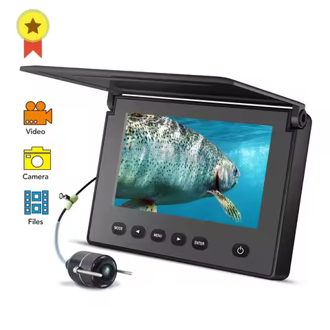 LUCKY Portable Underwater Fishing&Inspection Camera Night Vision Camera 4.3 Inch 20M Cable for Ice/S