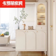 BW88# Karorong2023New Entrance Cabinet Living Room Tall Wine Cabinet Changhong Glass Shoe Cabinet Screen Integrated Crea