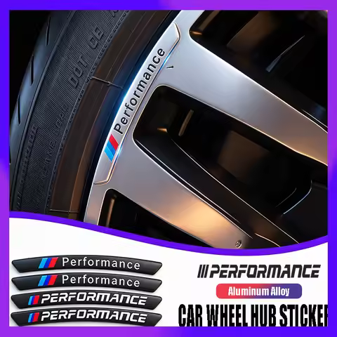 4Pcs Aluminium Wheel Hub Sticker Decal For BMW X1 X2 X3 X4 X5 X6 X7 IX3 F07 F10 F20 E46 E70 E90 E92