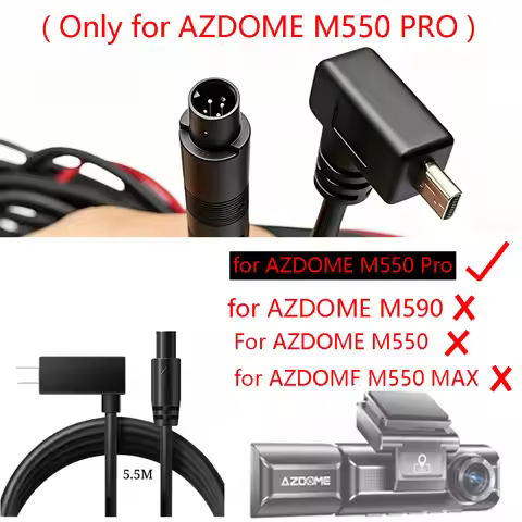 for AZDOME M550 Pro rear photography connection line 5.5M ( Only for AZDOME M550 PRO)