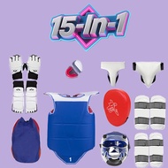 15 in 1 Taekwondo Protective Gear Full Set Taekwondo Armor Full Set Taekwondo Equipment Accessories 