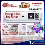 sale AC SHARP 1/2 PK PLASMACLUSTER 5 SSY + INSTALASI PEMASANGAN R32