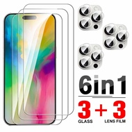 6in1 For IPhone 16 Pro Max Tempered Glass Protective Glass Ifone IPhone 16 16 Plus 16Pro Max Camera 