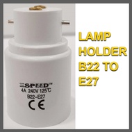 FEDO LAMP HOLDER ADAPTOR B22 TO E27
