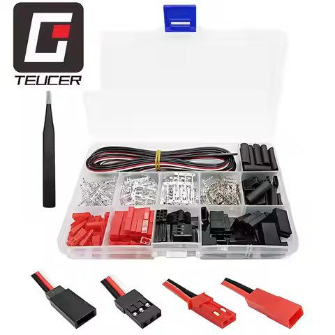 400pcs Connector Male/Female Plug 22AWG Wire for JR JST SYP Futaba Male Female Jumper Cable Plug for