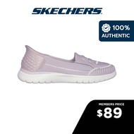 Skechers Women Slip-Ins On-The-GO Flex Top Notch Shoes - 136543-LAV Air-Cooled Memory Foam Breathable Heel Pillow Machine Washable Slip-Ins Ultra Go