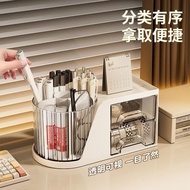 Desktop Storage Box Multifunctional Rotating Pen Holder Student Desk Drawer Stationery Box Office Wo