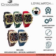 Men's Crocodile Chronograph Watch CM-051C34B CM-051C34D CM-051C34J CM-051D34C CM-051D34F Rubber Orig
