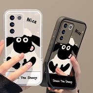 Cute Sean Sheep Vivo S16/S16Pro/S15/S12/V23/S10/S9/V21/Y93S/Y77/Y76s/Y72/Y70S/Y51S/Y55S/Y52S/Y50/Y30/Y35/Y11/Y32/Y9S/Y3/Y17 Invisible Bracket Mobile Phone Case New Silicone Shell