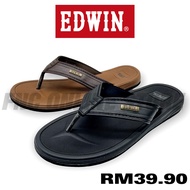 EDWIN Original Men’s Slipper Flip-Flops Selipar Lelaki Sandal Lelaki E10535 (Black/Brown)