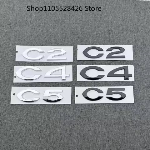 Suitable for C2 C4 C5 PARTNER modified with English letter labeling and ABS trunk labeling car Trunk