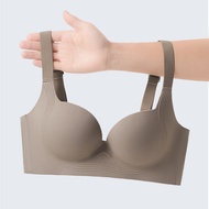 34-44BCD Plus Size Deep V Frameless Push-Up Bra Comfortable Seamless Sexy Underwear Women