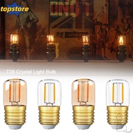 TOPSTORED LED Light Bulb, E26 E27 Incandescent T28 Crystal Light Bulb,  Candle 2200K Warm White LED 